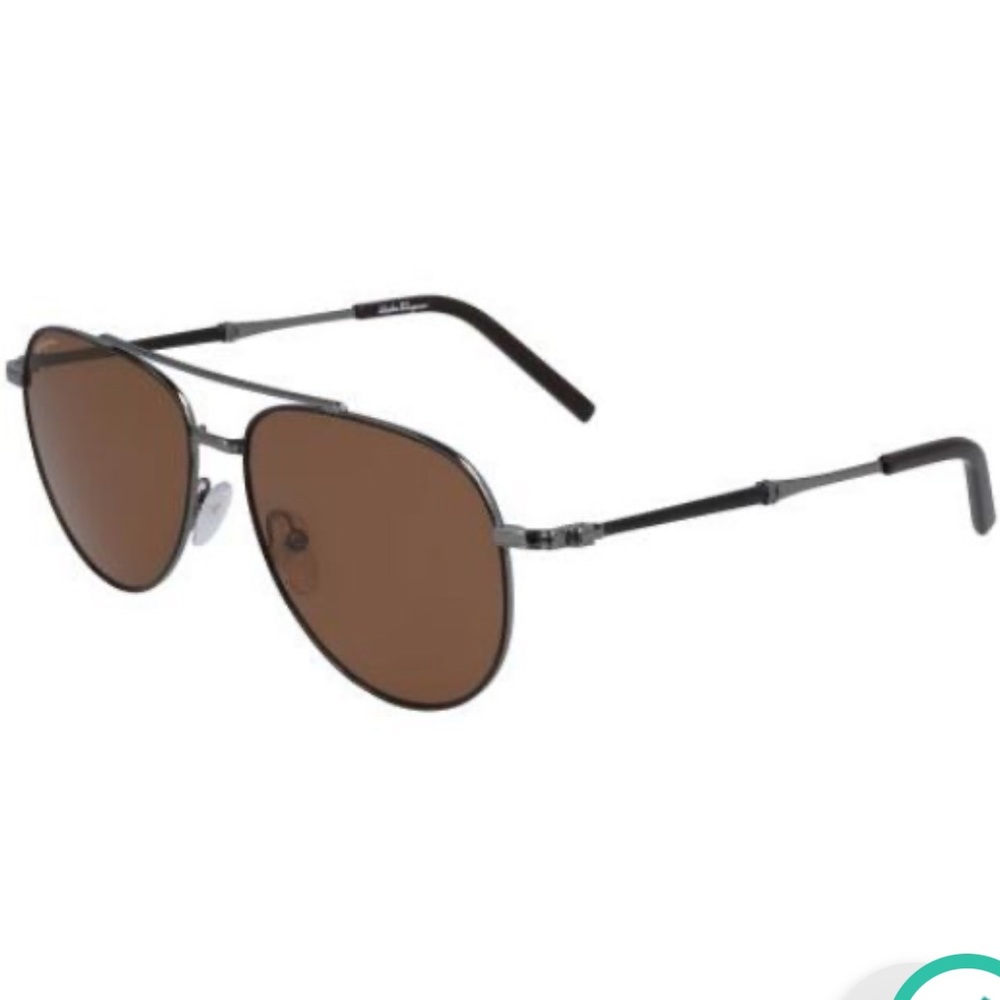 Salvatore Ferragamo Brown and Black Sunglasses
